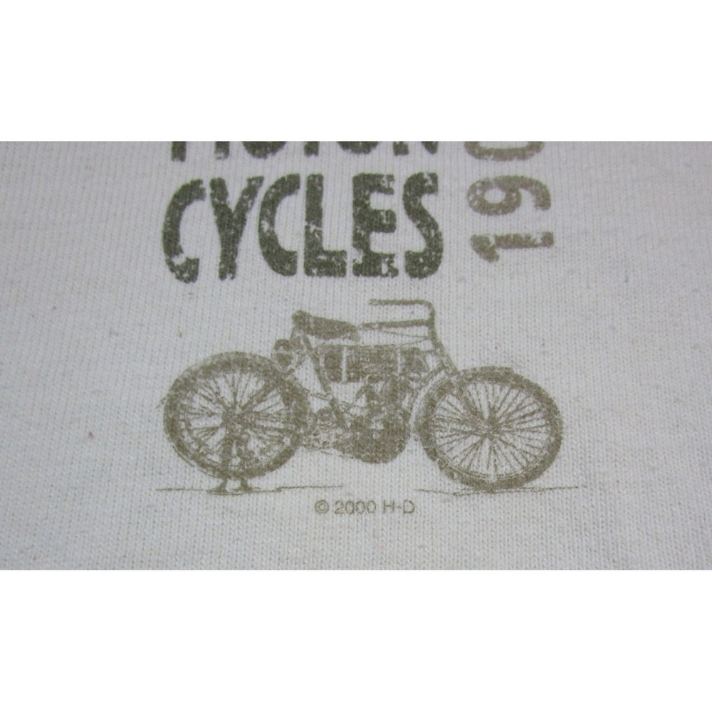 Vintage Y2K Harley Davidson Long Sleeve Henley Shirt (XL) Biker South Carolina - Picture 5 of 14